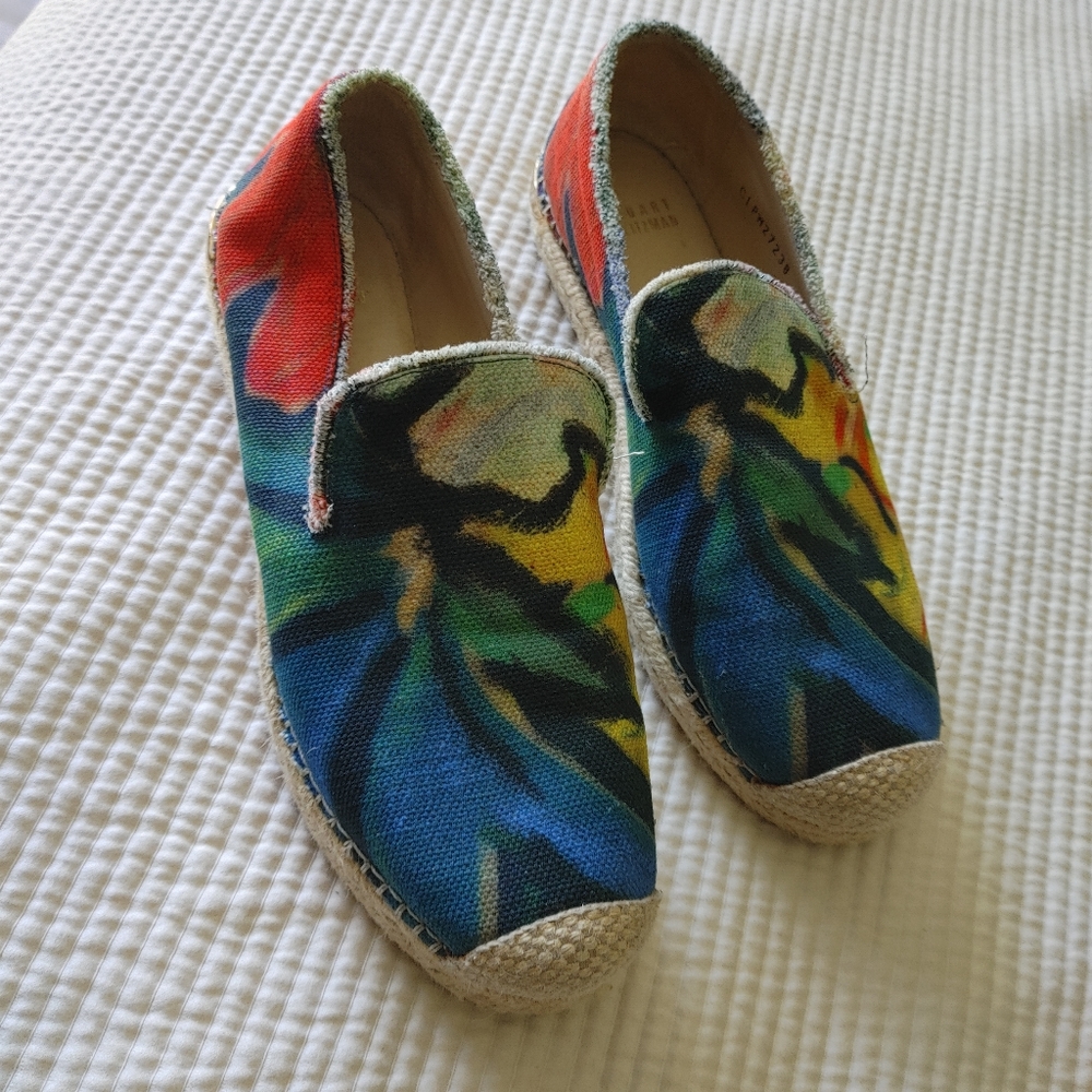 Stuart Weitzman Multi-Colored Espadrilles Size 8 - image 1